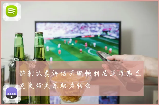 热刺认真评估买断帕利尼亚与弗兰克良好关系助力转会